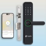 Mygate Smart Door Lock SE with 6 Unlock Methods, Fingerprint, OTP, PIN, RFID Card, Key & Mobile App Access, Unauthorized Freeze & Pin Decoy, Remote Unlocking via OTP| 3-Year Warranty by Mygate, Black - Image 2