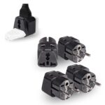 OREI India Travel Adapter Europe (Schuko) Plug - Type E/F Universal Adapter for Europe - 2 in 1 - Perfect for Laptop, Camera, Chargers - CE - RoHS - 4 Pack - Black - 5 Years Warranty - Image 2