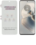 OTAO Matte Hydrogel Full Screen Protector Â– Anti-Scratch, Smooth Finish Touch (Not Tempered Glass) Pack-1 (Moto Edge 50 Pro / 50 Fusion 5G Matte) - Image 2