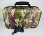 PSS Storage Bag for PS5 Slim, Hard Travel Carrying Case Compatible for PS5 Slim, Waterproof Shoulder Bag with Both Side Compartments Travel Accessories for PS5 Slim Disk/ Digital (Camo) - Image 2