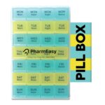 PharmEasy 7 Day Weekly Pill Box, Durable Medicine Organizer Box with Extra Large Multicoloured Compartments and BPA Free Material for Moisture Free Storage - Portable Tablet organiser. - Image 2