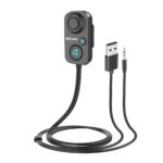 Portronics AUTO 12 in-Car Bluetooth Receiver for Handsfree Calling, Music System, Supports All Smartphones (Black) - Image 2