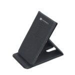 Portronics Freedom Fold 15W Foldable Wireless Charger with Premium PU Leather, 1 Mtr Type C Charging Cable Compatible with iPhone 8 & Above and Other QI Enabled Devices(Grey) - Image 2