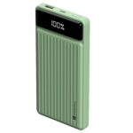 Portronics Luxcell B 10K 10000 mAh 22.5W Fast Charging Power Bank, Ultra Slim Power Bank with Mach USB-A Output, Type C PD Output, Type C Input, Wake Up Button(Green) - Image 2
