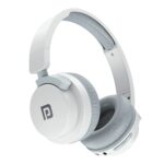 Portronics Muffs M2 Bluetooth Headphones Over Ear with Upto 40 Hrs Playtime, 40mm Dynamic Drivers, AUX 3.5mm, Powerful Bass, Laptop & PC Support,Type C Charging Port, Foldable Design(White) - Image 2