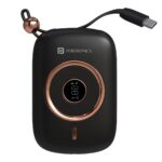 Portronics Power Shutter Pro 35W 10000mAh SuperFast Charging Wired Powerbank with in-Built Type C PD Cable, Type C Input/Output Cable,LED Display,EV Grade Batteries,Support with Android, Apple,Tablet - Image 2