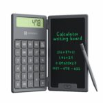 Portronics Ruffpad Calc 2-in-1 Calculator & LCD Writing Pad with 6.5 Inches Tablet, 12 Digits, Foldable Design, Stylus Pen for Students, Birthday Gift, Kids Toys, School, Office (Black) - Image 2