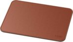 Premium Vegan Leather Mouse Pad |32X27cm| 2.4mm Thick(Padded)|Stitched, Reversible use, Splash-Proof, Anti-Skid for Gaming, Computer, Laptop, Home&Office in a Fresh Modern Design| Tan - Image 2
