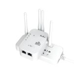 PunnkFunnk WiFi Range Extender | 300Mbps | 2.4GHz Wireless Repeater with 4 Antennas, Dual LAN Ports | Router & Access Point Mode | Plug & Play Setup for Home & Office - Image 2