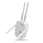 PunnkFunnk Wireless WiFi Extender 2.4GHz | 300Mbps Internet Signal Booster | 4 Antennas, 2 LAN Ports, Plug & Play | Supports Router & Access Point Mode - Image 2