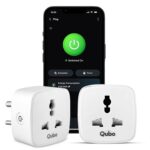 QUBO 10A Wifi + BT Smart Plug from Hero Group, Energy Monitoring, Suitable for small devices like TVs, Air Purifiers, Mobile Chargers (Voice Control with Amazon Alexa and Google Assistant) (Pack of 2) - Image 2