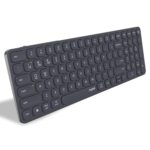 Rapoo E9350L Bluetooth Wireless Multi-Device Keyboard(4 Devices), Numpad, Led Indicators, Ultra-Thin, Ergonomic, Compatible with Windows, iOS, Android, Tab, Smartphones - Dark Grey, 3-Year Warranty - Image 2
