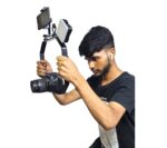 SHOPEE Video Handheld Stabilizer, Four Cold-Shoe Shooting System Camera Rig Support Bracket with Smartphone Holder Vlogging kit Compatible with All Action Camera DSLR Smartphone - Image 2