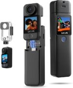 SJCAM C300 4K30fps 20MP Action Camera with Handheld Grip | 6axis gyro, Backup Upto 6 Hours, 1.33in Dual Touch Screen | 2.4G,5G Wi-Fi, Super Night Vision, 30M Waterproof for Live Steaming Vlog | Black - Image 2
