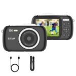 SJCAM ZV100 5K 80MP Digital Camera | 18X Digital Zoom with 5 Preset Modes, 750mAh Digital Point and Shoot Camera for Vlogging Beginners (Black) - Image 2