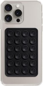 SKYCELL Suction Phone Case for Hands-Free Mobile Accessory Holder Grip, Video Phone Accessory Compatible Mirror, Shower-Black (Pack of-1) - Image 2