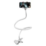 SWAPKART SWAPKART Flexible Mobile Tabletop Stand, Metal Built -for Video, Heavy Duty Foldable Lazy Bracket Clip Mount, Multi Angle Clamp for All Smartphones (White) - Image 2