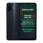 Samsung Galaxy M07 Mobile (Black, 4GB RAM, 64GB Storage) | MediaTek Helio G99 | AnTuTu 624K | IP54| 50MP Camera | 7.6mm Slim | 5000mAh Battery | 25W Fast Charging | 6 Gen OS Upgrades | Without Charger - Image 2