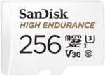 SanDisk 256GB High Endurance Video microSDXC Card with Adapter for Dash Cam and Home Monitoring Surveillance Systems - C10, U3, V30, 4K UHD, Micro SD Card - SDSQQNR-256G-GN6IA - Image 2