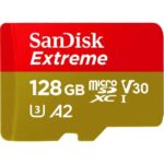 SanDisk Extreme 128GB microSDXC UHS-I, V30, 190MB/s Read,90MB/s Write, Memory Card for 4K Video on Smartphones, Action Cams and Drones - Image 2