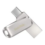 SanDisk Ultra Dual Drive Luxe USB_c Type-C 128GB, OTG, Upto 400MB/S, Pendrive, Silver, 5Y Warranty (SDDDC4-128G-I35) - Image 2
