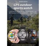Shyenah KC82 GPS Adventure Military Grade Smartwatch 1.45 HD Big Screen 1ATM WP with Compass, Altimeter, Barometer Sleep,HR, Blood Pressure, Blood Oxygen, BT Call, Huge 650mAh Battery (Black) - Image 2
