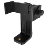 Sounce 360° Degree Cell Phone Holder with Universal 1/4 Screw Adjustable Clamp Phone Tripod Mount Adapter Compatible with Smartphones & All Types of Tripods Monopods Selfie Sticks (Black) - Image 2