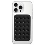 Sounce Suction Phone Case, Silicone Suction Phone Case for Hands-Free Mobile Accessory Holder Grip, Video Phone Accessory Compatible Mirror, Shower-Black (Pack of-1) - Image 2