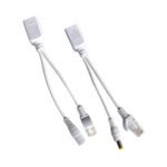 Speedio Passive PoE Injector and Splitter Kit | RJ45 Ethernet Power Adapter with DC Plug | PoE for IP Cameras, Access Points, Routers | CAT5/CAT6 LAN Cable Compatible – White (Pair) (1) - Image 2