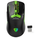 SpinBot Clutch GT500 Wireless Gaming Mouse with 4800 DPI Precision | Dual Bluetooth & 2.4GHz Versatility | 68g Ultra-Light Ergonomic Grip | 42-Hours Battery | Rainbow Breathing Effect - Image 2