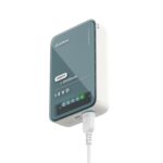 Stuffcool Roam+ 20000mAh Compact Powerbank with 20W Type C Output Charges iPhone 50% in 30 mins and 22.5 Fast Charging, Type A Port - Cool Transparent with Glossy Finish - Image 2