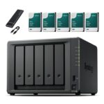 Synology DS1525+ NAS Server Bundle 5 Bay (24GB RAM, 30TB Storage) - 5 x 6TB Synology NAS Hard Drives, High Desktop Network Storage Device - Image 2