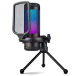 TONOR Gaming Mic, USB Microphone for PC Computer, Cardioid Condenser Mic with Adjustable RGB Modes & Brightness, Quick Mute, Gain Control, for Streaming, Podcasting, Recording, PS4/5 Desktop TC310 - Image 2