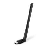 TP-Link 600 Mbps Wifi Wireless Network USB Adapter For Desktop Pc with 2.4Ghz/5Ghz High Gain Dual Band 5Dbi Antenna Wi-Fi,Supports Windows 11/10/8.1/8/7/Xp,Mac Os 10.15 & Earlier(Archer T2U Plus)Black - Image 2
