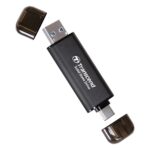 Transcend 310C 512GB USB C & USB A External Portable SSD, Up to 1,050 MB/s, 5 Yr Warranty, Black, for iPhone 15 pro max, MacBook, Ipad, Laptop and Desktop TS512GESD310C - Image 2