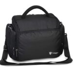 Tygot Water Resistant Camera Bag/Case Shoulder Strap Space for Photography Lens and Accessories Compatible for Nikon, Canon, Sony, Panasonic, Samsung & Other SLR/DSLR etc (Black & Silver) - Image 2