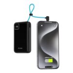 URBN 20000mAh Power Bank with Built-in USB Type-C Output Cable | 22.5W Super Fast Charging | Smart LED Display | Dual Type-C PD + USB Outputs | Pocket Size Portable Charger for Quick Charge (Black) - Image 2