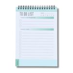 Ultimate To Do List Notepad Daily Planner Productivity Journal with Priority Sections, Water Intake Tracker Perfect for Organizing Your Day - 60 Spiral Bound SheetS - Image 2