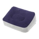 Under Desk Footrest Ergonomic Footrest Flocked Feet Soft for Office Grey Blue | Travel Accessories | Luggage Equipment - Image 2