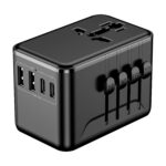 Universal Charger Adapter, 5-Port (1 AC/2 USB-A/2 USB-C), Universal Travel Adapter All in One with Type A/C/D/G/I Plugs, Multi Plug Adapter for Europe, UK, USA, India, AU, Japan 200+ Countries - Image 2