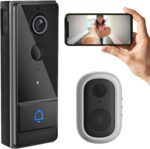 VDP-TY Video Door Bell with Camera for Home | 1080p Live View on Phone, Night Vision, 2-Way Audio | Portable Chime, 30 Days Battery, App Control | Smart WiFi Calling Doorbell Camera for Home Entrance - Image 2