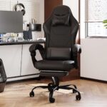 Valor X USA Striker 2026 Edition | Ergonomic Gaming & Office Computer Chair | Premium PU Leather | Dual Massager Back Support | Adjustable Neck & Lumbar Pillow | Ergo Sync Armrests | Footrest (Black) - Image 2