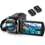 Video Camera Camcorder kimire Digital Camera Recorder Full HD 1080P 15FPS 24MP 3.0 Inch 270 Degree Rotation LCD 16X Digital Zoom Camcorder Camera with 2 Batteries(Black) - Image 2