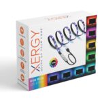 XERGY USB 5V 5050 RGB Led Flexible Strip Light Multi-Color Changing Lighting Kit, Tv Background Lighting with Mini Controller for Tv Pc Laptop Bias Lighting (1 Meter for Tv'S Upto 28") 1 Meters - Image 2