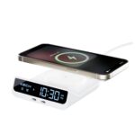 Xech Digital Alarm Clock for Heavy Sleepers | 15W Fast Wireless Charger & Dual USB-C Ports | Type-C Input | Valentine Gift for Girlfriend, Husband, Wife, Boyfriend | Made in India (White, Quest Neo) - Image 2