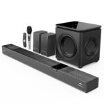 ZEBRONICS 1100 Watts Powerful Soundbar, 7.2.4 Home Theatre, Wireless, Dual Satellites & Driver Subwoofer, Dual Radiators, DTS X,Dolby Atmos, Karaoke UHF Mic, HDMI Earc, Optical (Juke BAR 10000), Black - Image 2