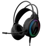 ZEBRONICS Blitz C Dolby Atmos Gaming Over Ear Wired Headphone, 50Mm Neodymium Drivers, Padded Headband, Lightweight & Comfortable, RGB Lights, Flexible Mic, Type-C Connector, Black - Image 2