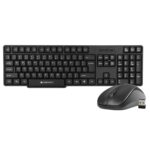 ZEBRONICS Companion 107 2.4GHz Wireless Keyboard & Mouse Combo, 104 Keys, UV Printed keycaps, 12 Integrated Multimedia Keys, 3 Button Mouse, 1200 DPI, High Precision, Advanced Optical Sensor (Black) - Image 2