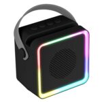 ZEBRONICS County 8, Portable Bluetooth Speaker, 8 Watts, Upto 7 Hours Playback, Passive Radiator, BTv5.3 | TWS | USB | mSD, RGB LED, Call Function, Compact Design, Carry Strap (Black) - Image 2