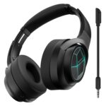 ZEBRONICS Envy 2, Wireless Over Ear Headphone, ENC, Upto 65* Hours Playback, Gaming Mode, Dual Pairing, Bluetooth v5.3, AUX, Call Function, Voice Assistant, Foldable Design, Detachable Mic (Black) - Image 2